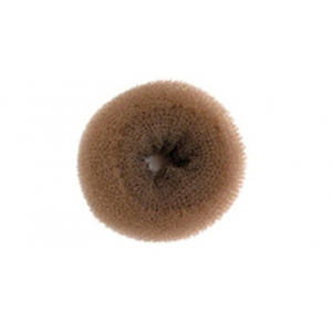 Подкладка для волос Sibel, кольцо 9 см, коричневая 9500192