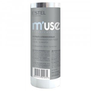Фольга алюминиевая ESTEL MUSE для парикмахерских работ 16 микрон 100 м MU/F100