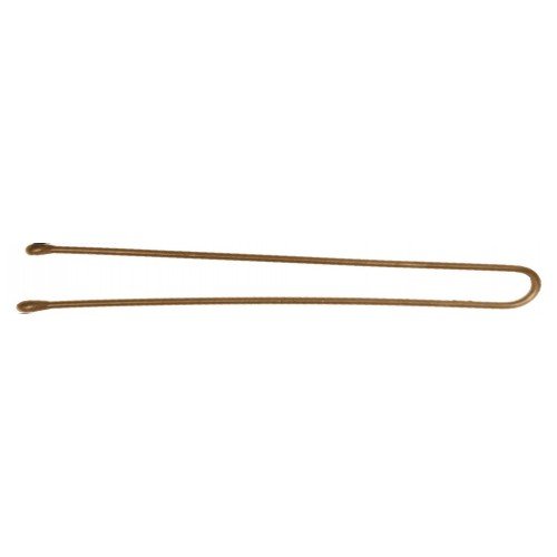 Шпильки Dewal коричневые, прямые 70 мм, 60 шт/уп, на блистере SLT70P-3/60