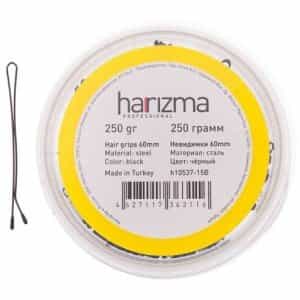 Невидимки Harizma 60 мм прямые 250 гр черные h10537-15B