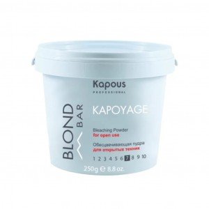 Обесцвечивающая пудра для открытых техник Kapous Kapoyage серии “Blond Bar”