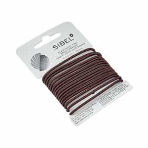 Резинки для волос Sibel тонкие, коричневые, 16 шт 4441316