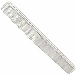 Расческа для стрижки Y.S.Park Long Fine Cutting Comb G35 с линейкой белая