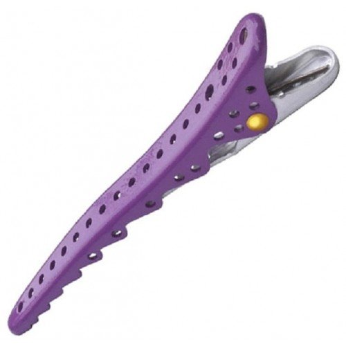 Зажимы для волос Y.S.Park Shark Сlip Purple Met 2 штуки пурпурные