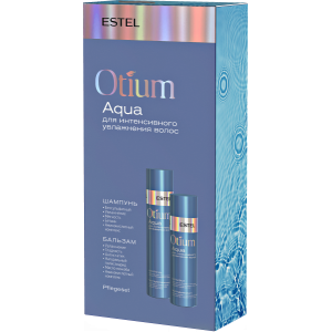 Набор ESTEL OTIUM AQUA для интенсивного увлажнения волос, шампунь и бальзам OTM.201