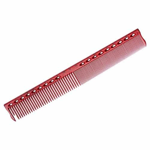 Расческа для стрижки Y.S.Park Cutting Guide Comb G45 с линейкой красная