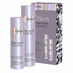 Набор ESTEL OTIUM DIAMOND для гладкости и блеска волос, шампунь и бальзам OTM.202