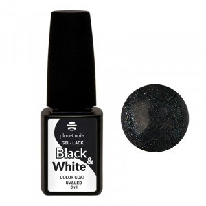 Гель-лак Planet Nails, Black&White - 444, 8 мл 12444