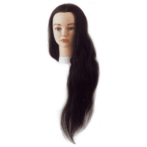 Голова учебная Sibel Jenny, шатенка, натуральные волосы, 40-45 см 0040501