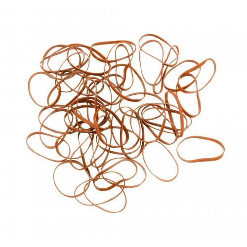 Резинки для волос Dewal, силиконовые, коричневые, midi 50 шт/уп RES033