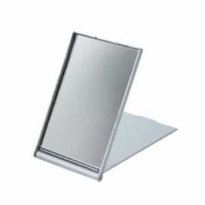 Зеркало косметическое Dewal, пластик,серебристое, складное 7,5x5 см MR-9M404