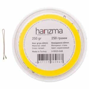 Невидимки Harizma 40 мм прямые 250 гр коричневые h10533-04B