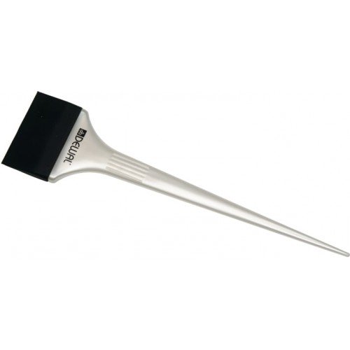 Кисть-лопатка Dewal для окрашивания, силиконовая, черная с белой ручкой, широкая 54 мм JPP144