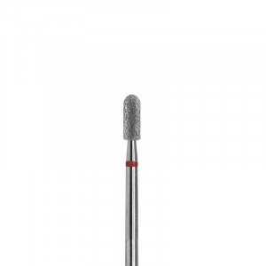 Фреза Planet Nails, алмазная, цилиндрическая, закругленная, 3,1 мм, 5 штук в упаковек 27160F