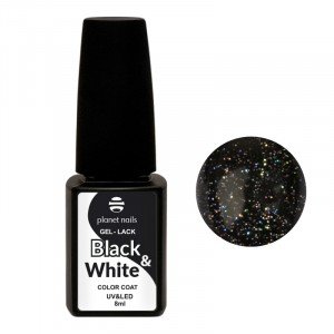 Гель-лак Planet Nails, Black&White - 445, 8 мл 12445