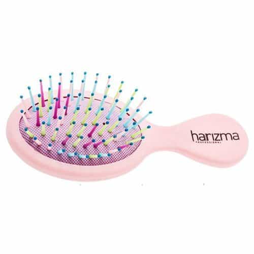 Щетка для волос Harizma Rainbow малая розовая h10640-1205