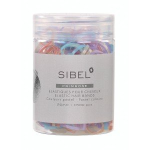 Резинки силиконовые Sibel Primrose цветные, 20 мм, 500 шт 4432952