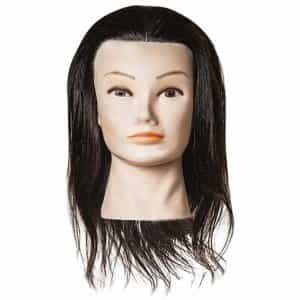 Голова учебная Harizma, брюнет 40-45 см, 100% натуральные волосы h10826-15