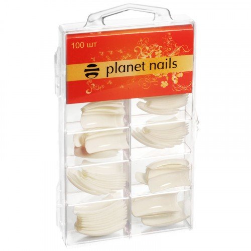 Типсы Planet Nails, 100 шт в упаковке, №1-10 17002