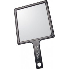 Зеркало заднего вида Dewal, пластик, черное с ручкой 21,5x23,5 см MR-052