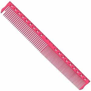Расческа для стрижки Y.S.Park Cutting Guide Comb G45 с линейкой розовая