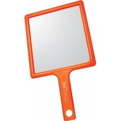 Зеркало заднего вида Dewal, пластик, оранжевое с ручкой, 21,5x23,5 см MR-051