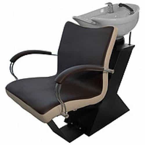 Кресло мойка Имидж Мастер Касатка, коричневое 37 DPCV, 1,42, бока слоновая кость DPCV, 1,42 К-КСКм37