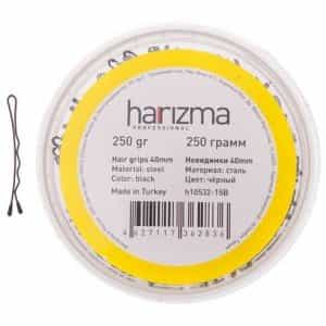 Невидимки Harizma 40 мм волна 250 гр черные h10532-15B