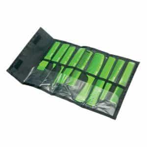 Набор расчесок Dewal салатовый, в черном чехле, 9 шт CO-9-Light Green