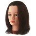 Голова учебная Sibel Betty, шатенка, натуральные волосы, 30-35 см 0040201
