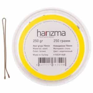 Невидимки Harizma 70 мм прямые 250 гр коричневые h10539-04B