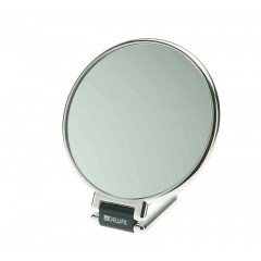 Зеркало настольное Dewal, пластик, серебристое 14x23 см MR-330