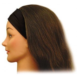 Лента для волос узкая черная Sibel 5050223-02