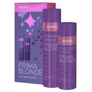 Набор ESTEL PRIMA BLONDE Мне фиолетово для холодных оттенков блонд, шампунь 250, бальзам 200 PB.N